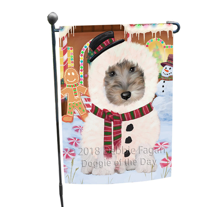 Christmas Gingerbread House Candyfest Wire Fox Terrier Dog Garden Flag GFLG57231