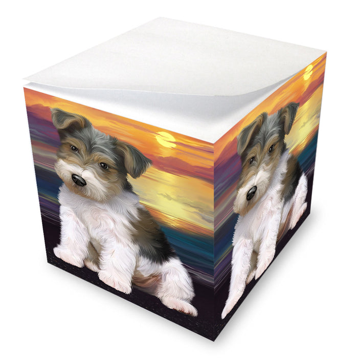 Wire Fox Terrier Dog Note Cube NOC52811