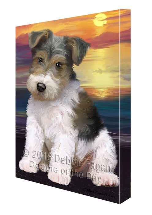 Wire Fox Terrier Dog Canvas Print Wall Art Décor CVS93149