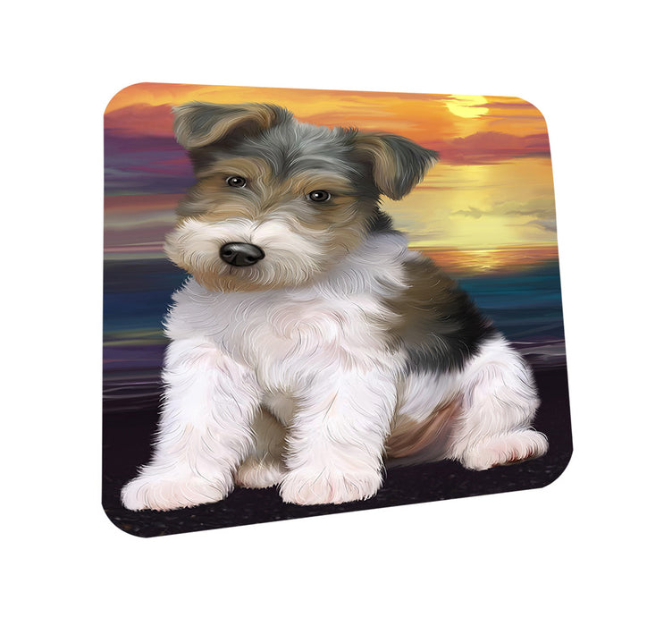 Wire Fox Terrier Dog Coasters Set of 4 CST52770