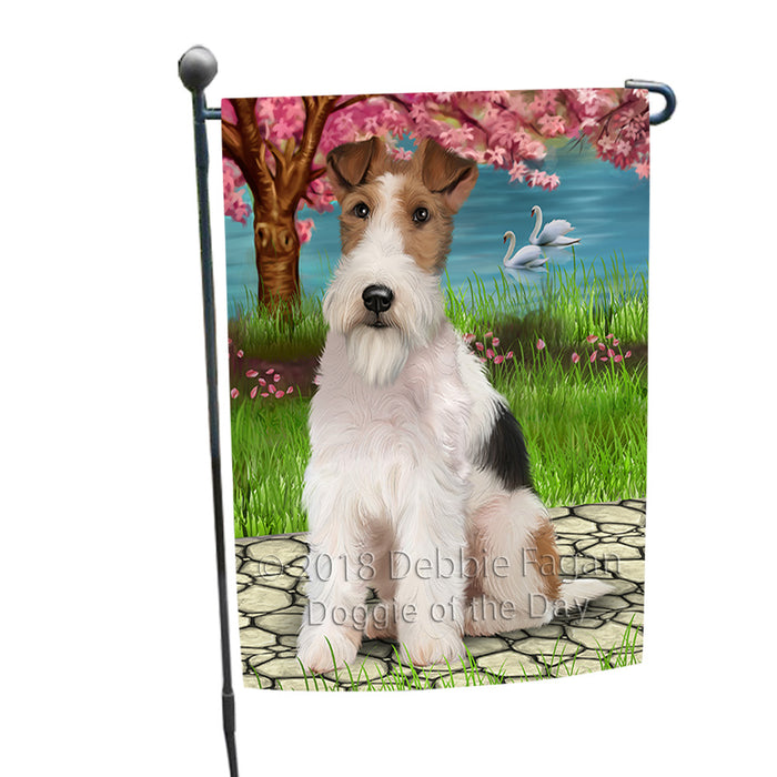 Wire Fox Terrier Dog Garden Flag GFLG52818