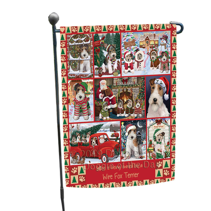 Love is Being Owned Christmas Wire Fox Terrier Dogs Garden Flag GFLG65939