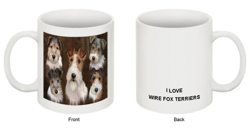 Rustic 5 Wire Fox Terrier Dog Coffee Mug MUG49551