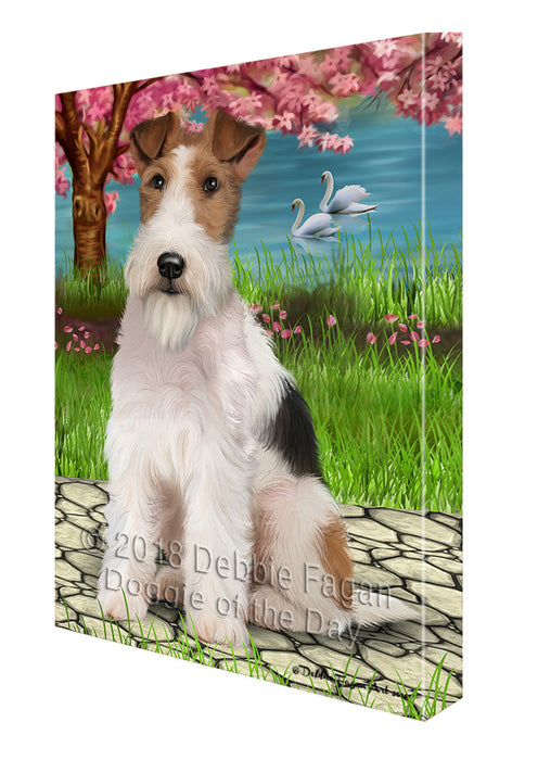 Wire Fox Terrier Dog Canvas Print Wall Art Décor CVS92654