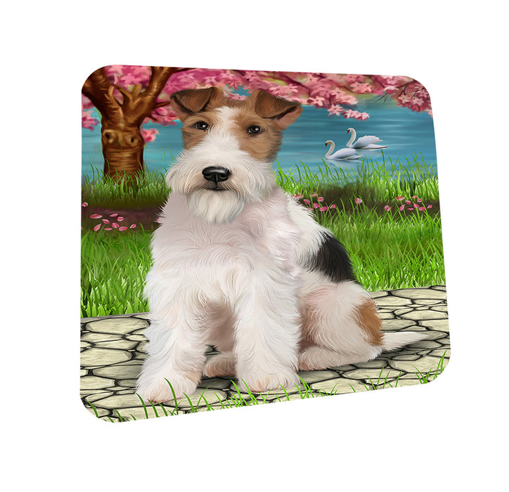 Wire Fox Terrier Dog Coasters Set of 4 CST52715