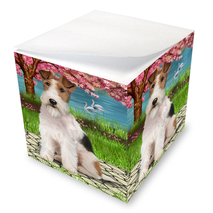 Wire Fox Terrier Dog Note Cube NOC52756