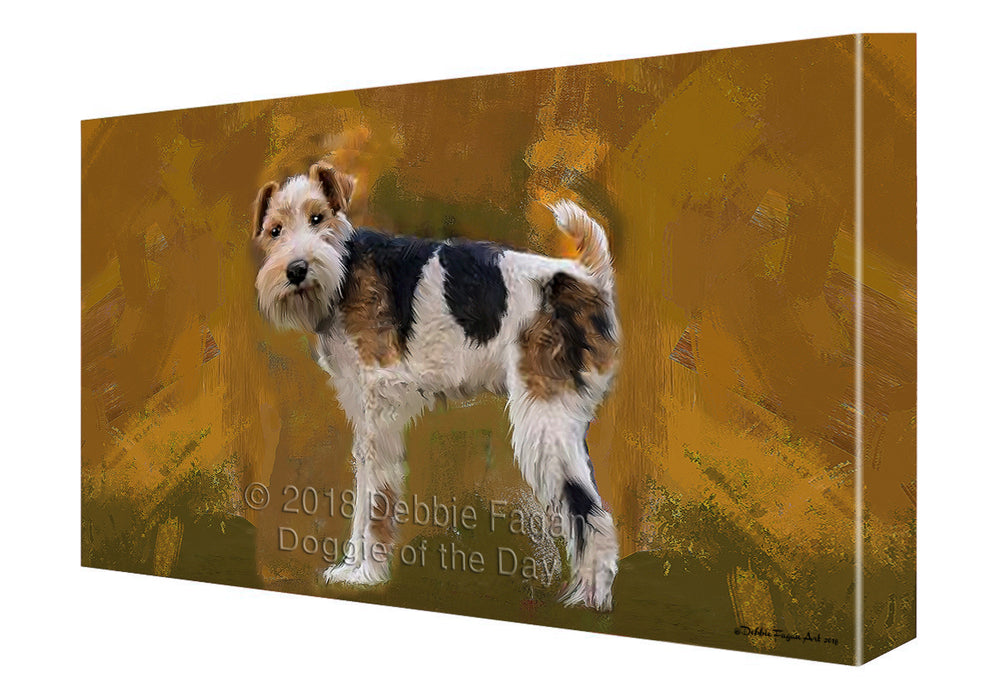 Wire Hair Fox Terrier Dog Canvas Wall Art CVS50574