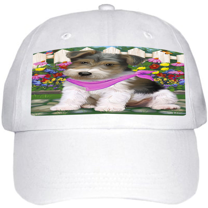 Spring Floral Wire Hair Terrier Dog Ball Hat Cap HAT60597