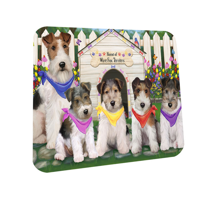 Spring Dog House Wire Hair Terriers Dog Coasters Set of 4 CST52176