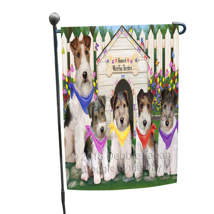 Spring Dog House Wire Hair Terriers Dog Garden Flag GFLG52162