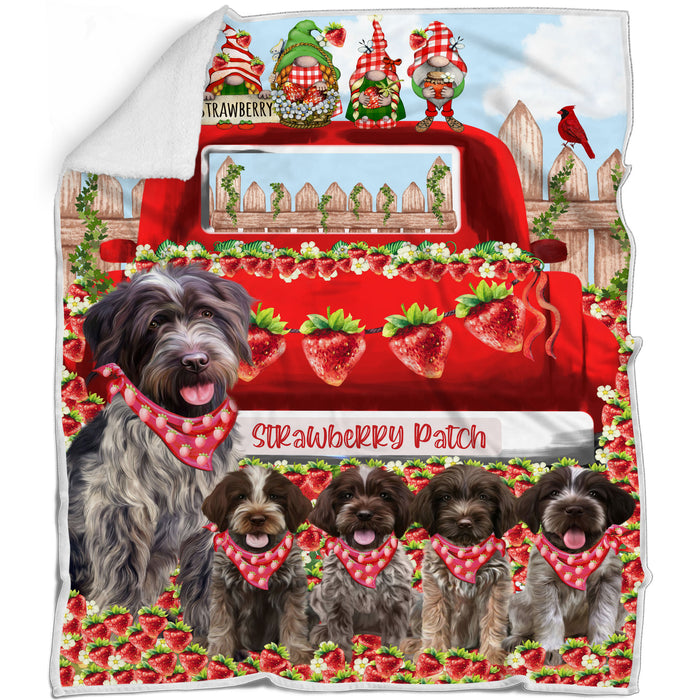 Wirehaired Pointing Griffon Blanket: Explore a Variety of Personalized Designs, Bed Cozy Sherpa, Fleece and Woven, Custom Dog Gift for Pet Lovers