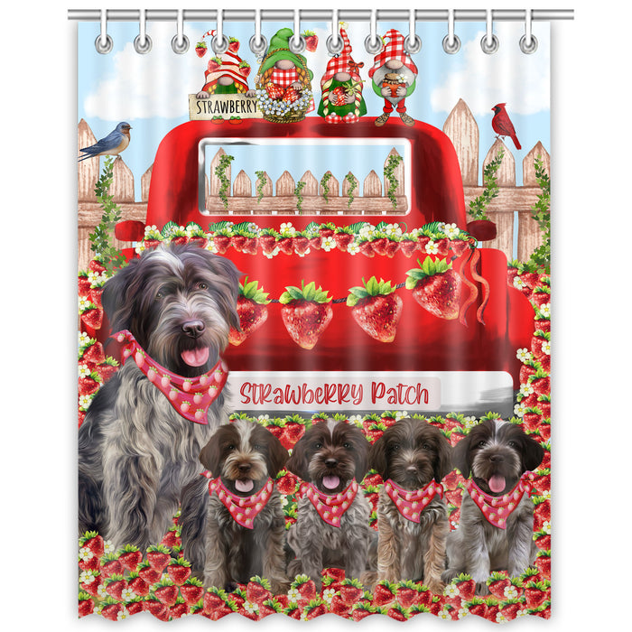 Wirehaired Pointing Griffon Shower Curtain: Explore a Variety of Designs, Bathtub Curtains for Bathroom Decor with Hooks, Custom, Personalized, Dog Gift for Pet Lovers