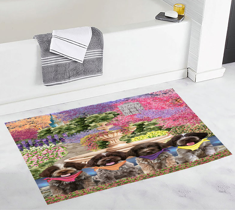 Wirehaired Pointing Griffon Custom Bath Mat, Explore a Variety of Personalized Designs, Anti-Slip Bathroom Pet Rug Mats, Dog Lover's Gifts
