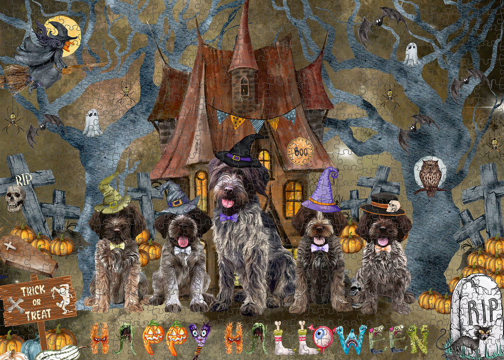 Wirehaired Pointing Griffon Jigsaw Puzzle: Explore a Variety of Designs, Interlocking Puzzles Games for Adult, Custom, Personalized, Gift for Dog and Pet Lovers