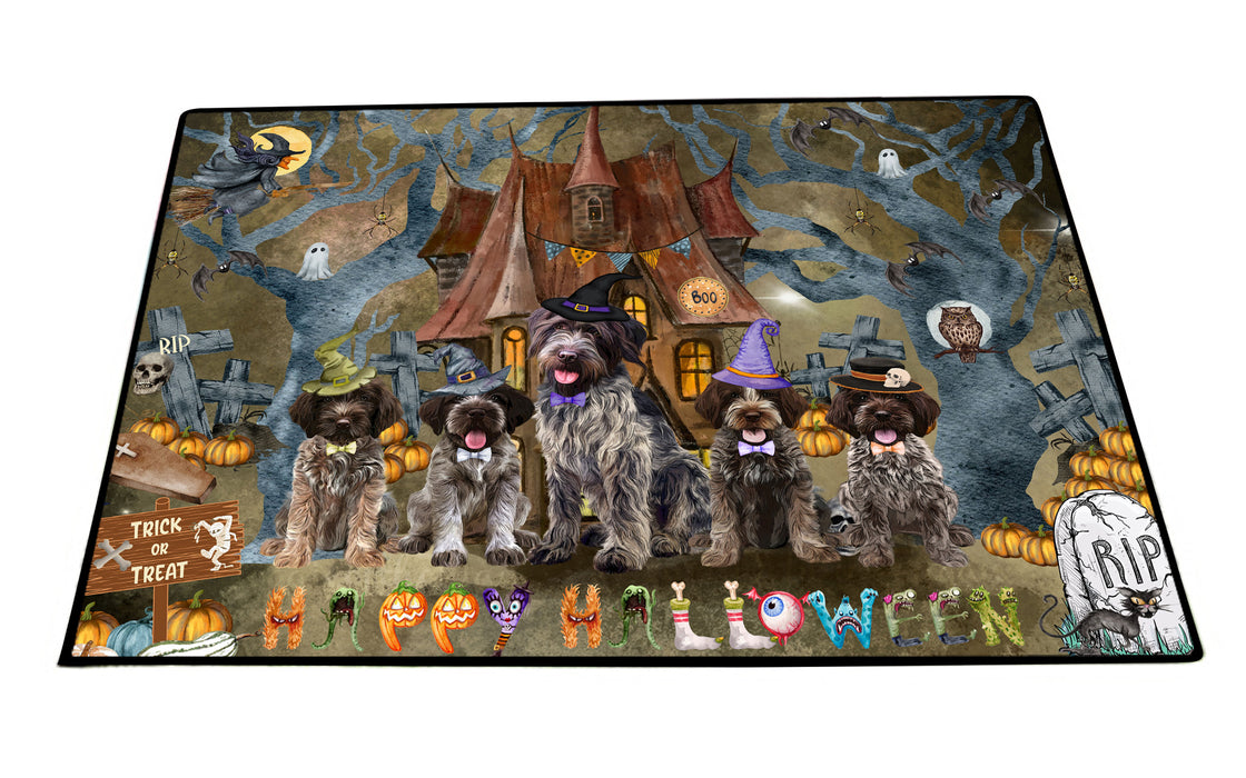 Wirehaired Pointing Griffon Floor Mats: Explore a Variety of Designs, Personalized, Custom, Halloween Anti-Slip Doormat for Indoor and Outdoor, Dog Gift for Pet Lovers