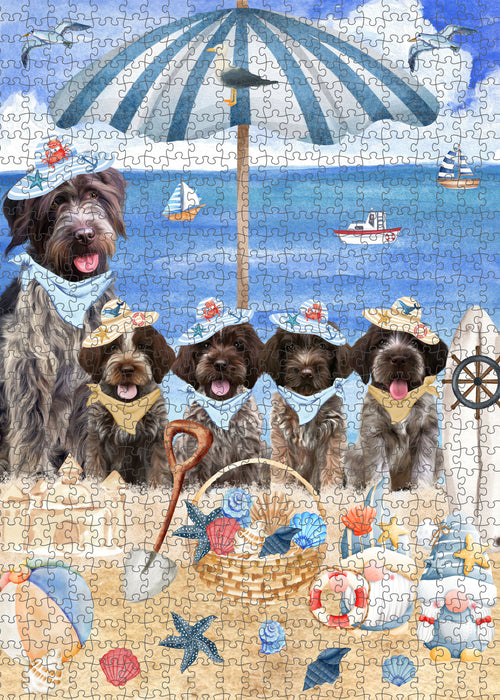 Wirehaired Pointing Griffon Jigsaw Puzzle: Explore a Variety of Designs, Interlocking Halloween Puzzles for Adult, Custom, Personalized, Pet Gift for Dog Lovers