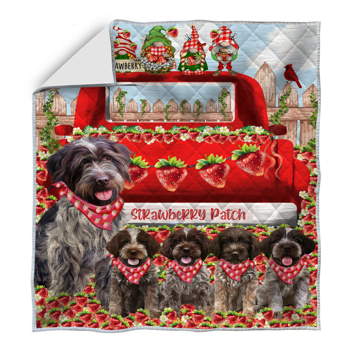 Wirehaired Pointing Griffon Quilt: Explore a Variety of Personalized Designs, Custom, Bedding Coverlet Quilted, Pet and Dog Lovers Gift