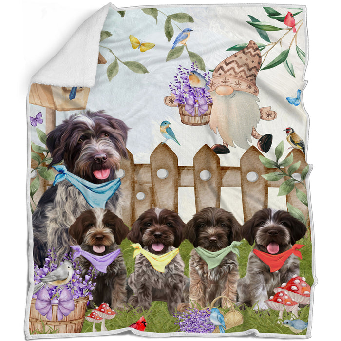 Wirehaired Pointing Griffon Blanket: Explore a Variety of Designs, Custom, Personalized Bed Blankets, Cozy Woven, Fleece and Sherpa, Gift for Dog and Pet Lovers