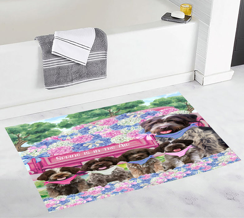 Wirehaired Pointing Griffon Bath Mat: Explore a Variety of Designs, Custom, Personalized, Non-Slip Bathroom Floor Rug Mats, Gift for Dog and Pet Lovers