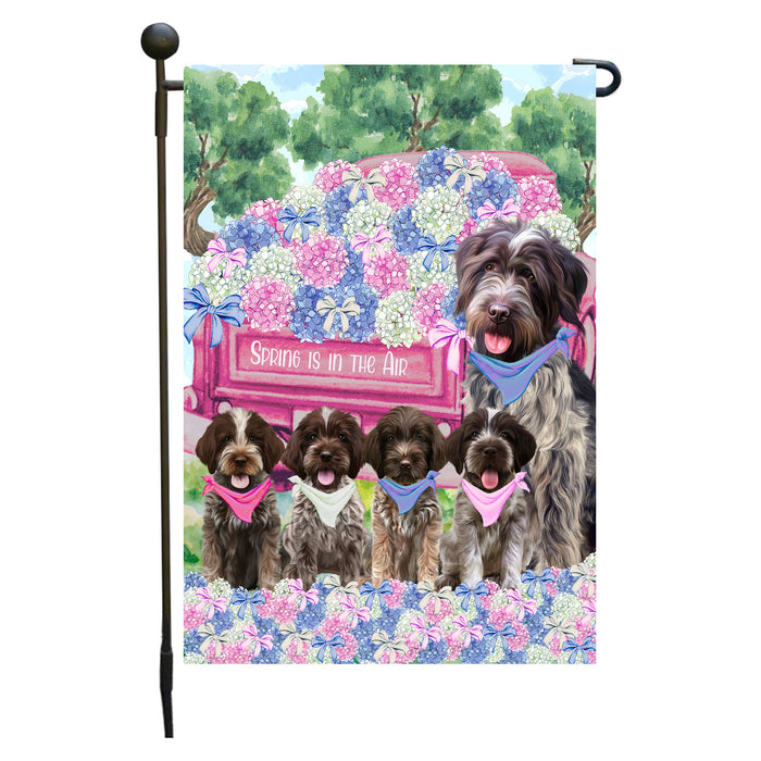 Wirehaired Pointing Griffon Dogs Garden Flag: Explore a Variety of Personalized Designs, Double-Sided, Weather Resistant, Custom, Outdoor Garden Yard Decor for Dog and Pet Lovers
