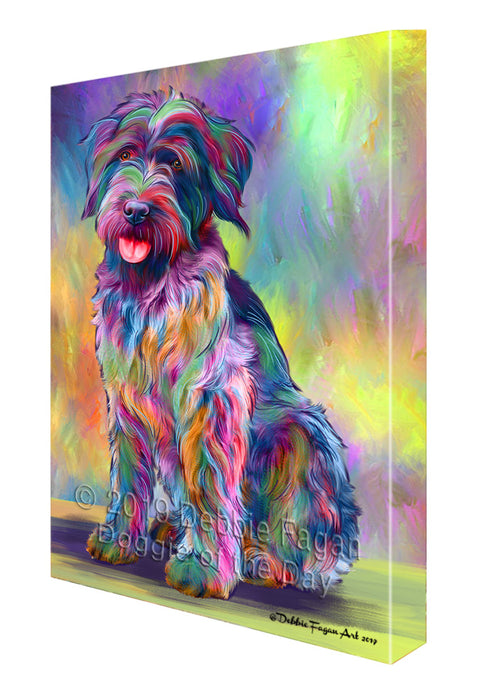 Paradise Wave Wirehaired Pointing Griffon Dog Canvas Print Wall Art Décor CVS145385