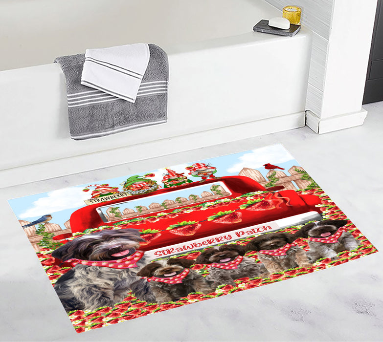 Wirehaired Pointing Griffon Bath Mat: Explore a Variety of Designs, Custom, Personalized, Non-Slip Bathroom Floor Rug Mats, Gift for Dog and Pet Lovers
