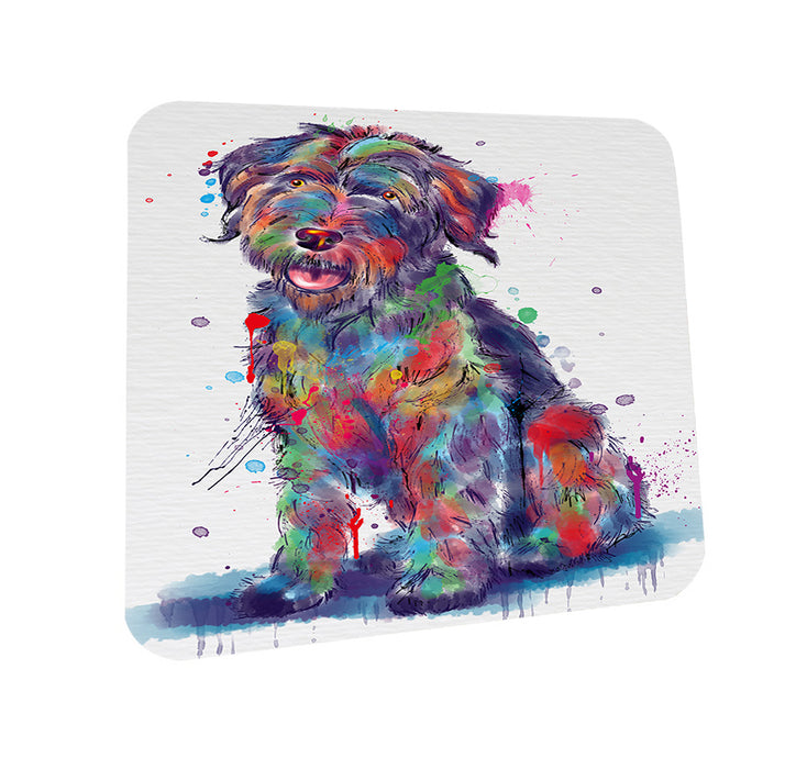 Watercolor Wirehaired Pointing Griffon Dog Coasters Set of 4 CST57531