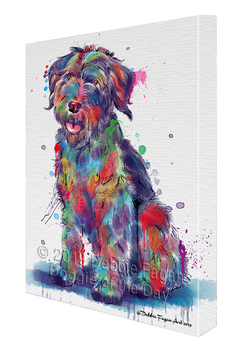 Watercolor Wirehaired Pointing Griffon Dog Canvas Print Wall Art Décor CVS145763