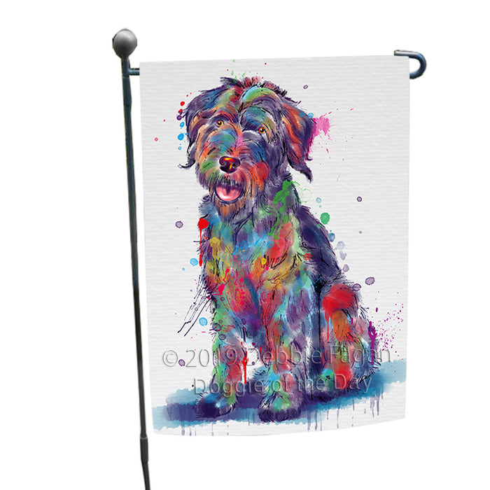 Watercolor Wirehaired Pointing Griffon Dog Garden Flag GFLG66387