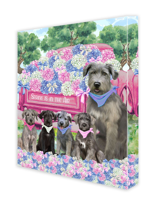 Wolfhound Canvas: Explore a Variety of Designs, Personalized, Digital Art Wall Painting, Custom, Ready to Hang Room Decor, Dog Gift for Pet Lovers