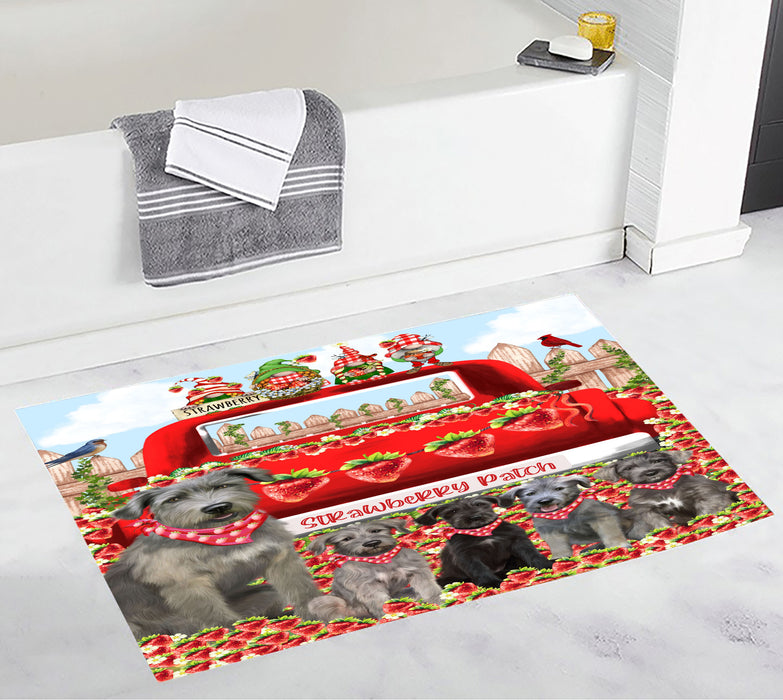 Wolfhound Bath Mat: Non-Slip Bathroom Rug Mats, Custom, Explore a Variety of Designs, Personalized, Gift for Pet and Dog Lovers