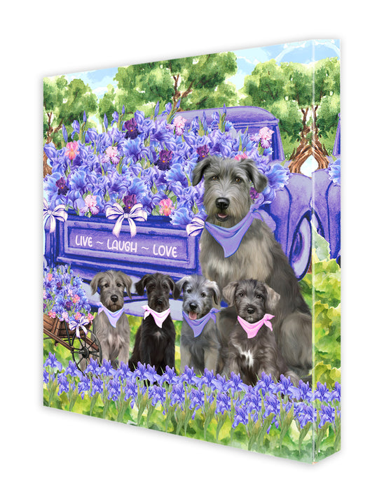 Wolfhound Canvas: Explore a Variety of Designs, Personalized, Digital Art Wall Painting, Custom, Ready to Hang Room Decor, Dog Gift for Pet Lovers