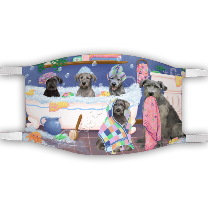 Rub A Dub Dogs In A Tub  Wolfhound Dogs Face Mask FM49557
