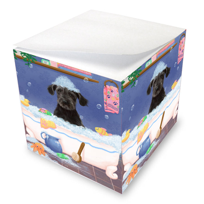 Rub a Dub Dogs in a Tub Wolfhound Dog Note Cube NOC-DOTD-A57349
