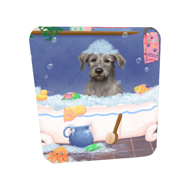 Rub a Dub Dogs in a Tub Wolfhound Dog Coasters Set of 4 CSTA58309