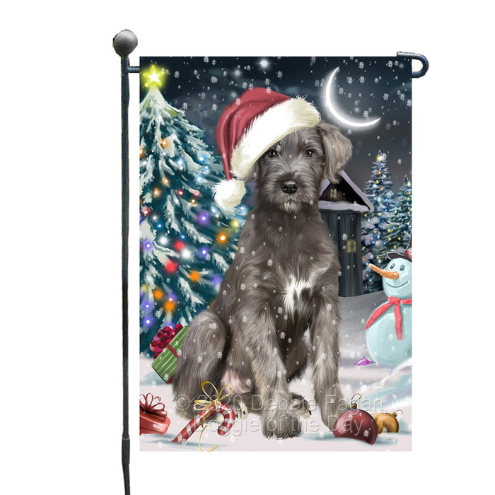 Christmas Holly Jolly Wolfhound Dog Garden Flags Outdoor Decor for Homes and Gardens Double Sided Garden Yard Spring Decorative Vertical Home Flags Garden Porch Lawn Flag for Decorations GFLG68195