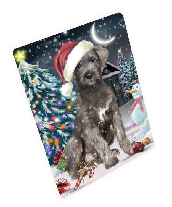 Christmas Holly Jolly Wolfhound Dog Refrigerator/Dishwasher Magnet - Kitchen Decor Magnet - Pets Portrait Unique Magnet - Ultra-Sticky Premium Quality Magnet RMAG112948