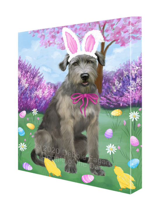 Easter holiday Wolfhound Dog Canvas Wall Art - Premium Quality Ready to Hang Room Decor Wall Art Canvas - Unique Animal Printed Digital Painting for Decoration CVS522