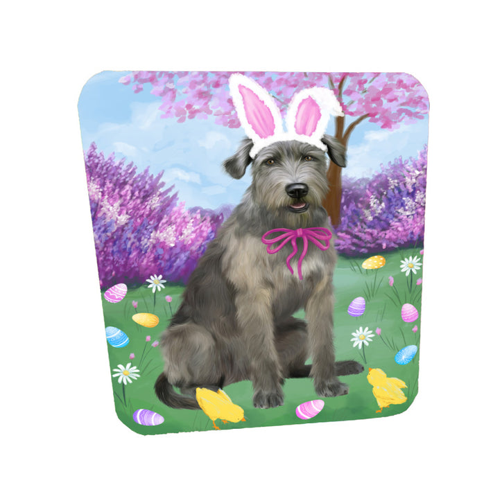 Easter holiday Wolfhound Dog Coasters Set of 4 CSTA58595