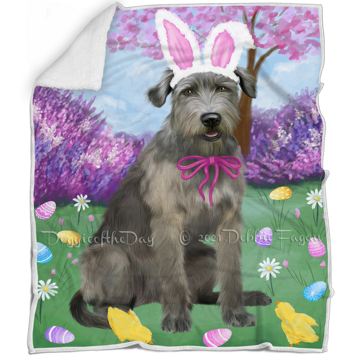 Easter Holiday Wolfhound Dog Blanket BLNKT143258