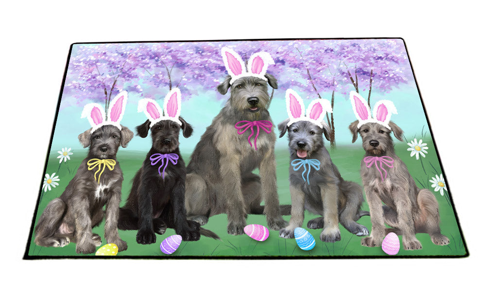 Easter Holiday Wolfhound Dogs Floormat FLMS56020