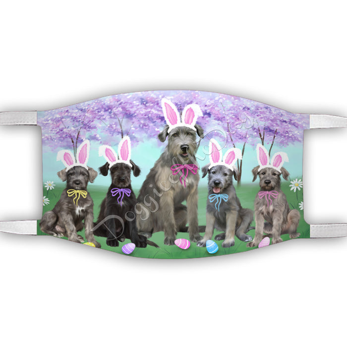 Easter Holiday Wolfhound Dogs Face Mask FM49652