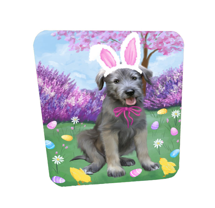 Easter holiday Wolfhound Dog Coasters Set of 4 CSTA58596