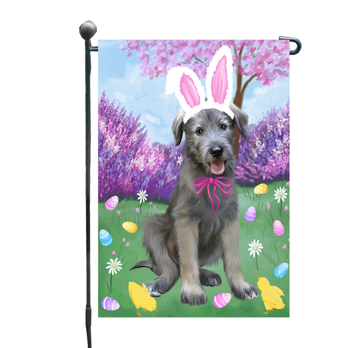 Easter holiday Wolfhound Dog Garden Flags Outdoor Decor for Homes and Gardens Double Sided Garden Yard Spring Decorative Vertical Home Flags Garden Porch Lawn Flag for Decorations GFLG68348
