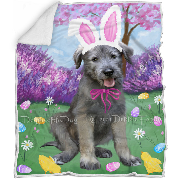 Easter Holiday Wolfhound Dog Blanket BLNKT143260