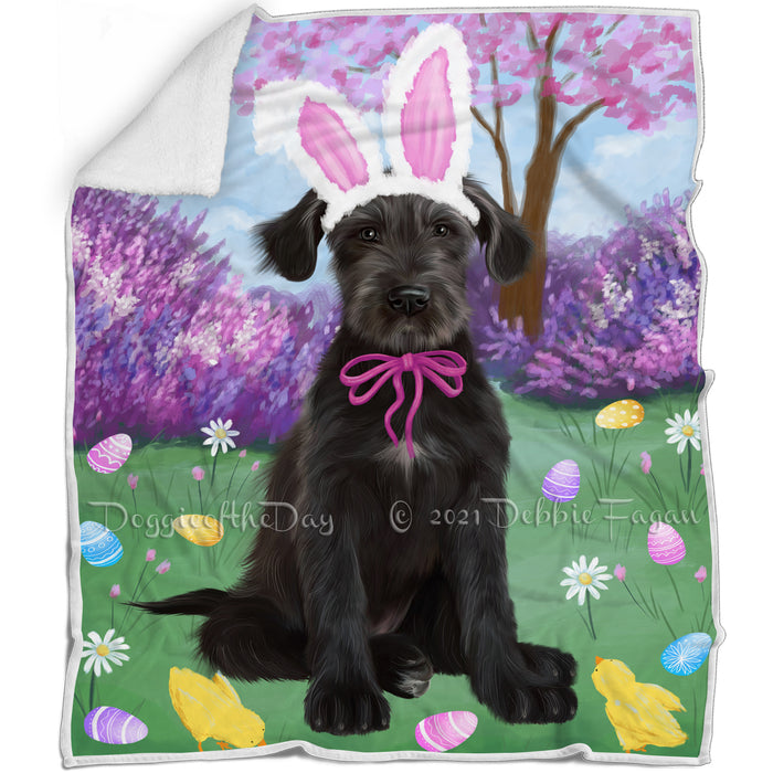 Easter Holiday Wolfhound Dog Blanket BLNKT143261