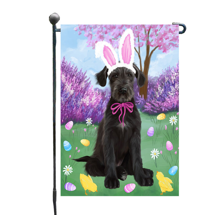Easter holiday Wolfhound Dog Garden Flags Outdoor Decor for Homes and Gardens Double Sided Garden Yard Spring Decorative Vertical Home Flags Garden Porch Lawn Flag for Decorations GFLG68349