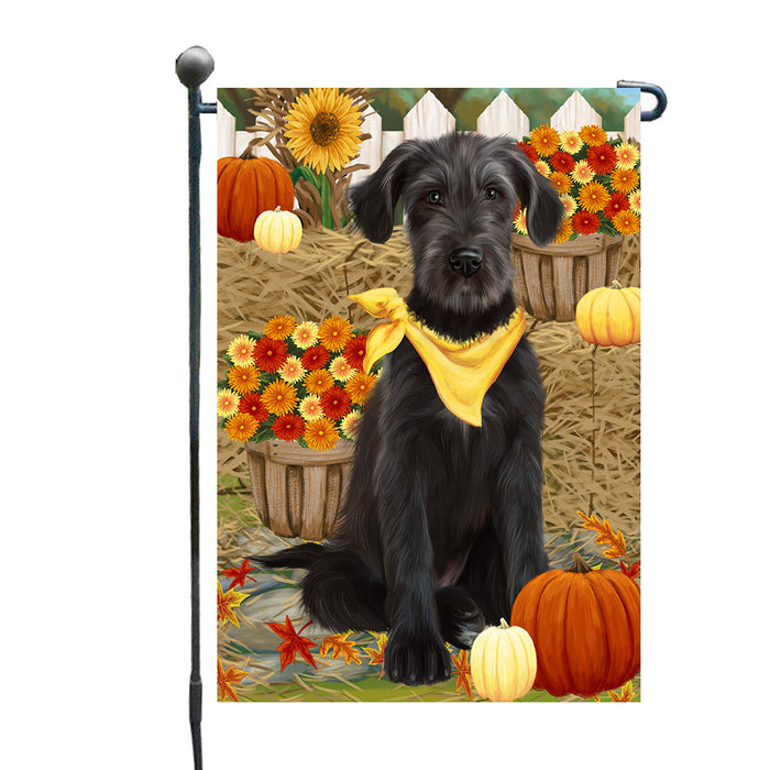 Fall Pumpkin Autumn Greeting Wolfhound Dog Garden Flags Outdoor Decor for Homes and Gardens Double Sided Garden Yard Spring Decorative Vertical Home Flags Garden Porch Lawn Flag for Decorations GFLG68254
