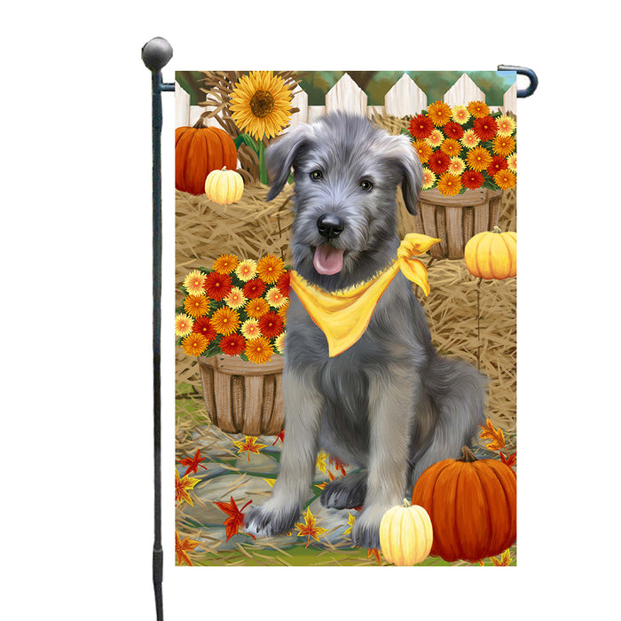 Fall Pumpkin Autumn Greeting Wolfhound Dog Garden Flags Outdoor Decor for Homes and Gardens Double Sided Garden Yard Spring Decorative Vertical Home Flags Garden Porch Lawn Flag for Decorations GFLG68255