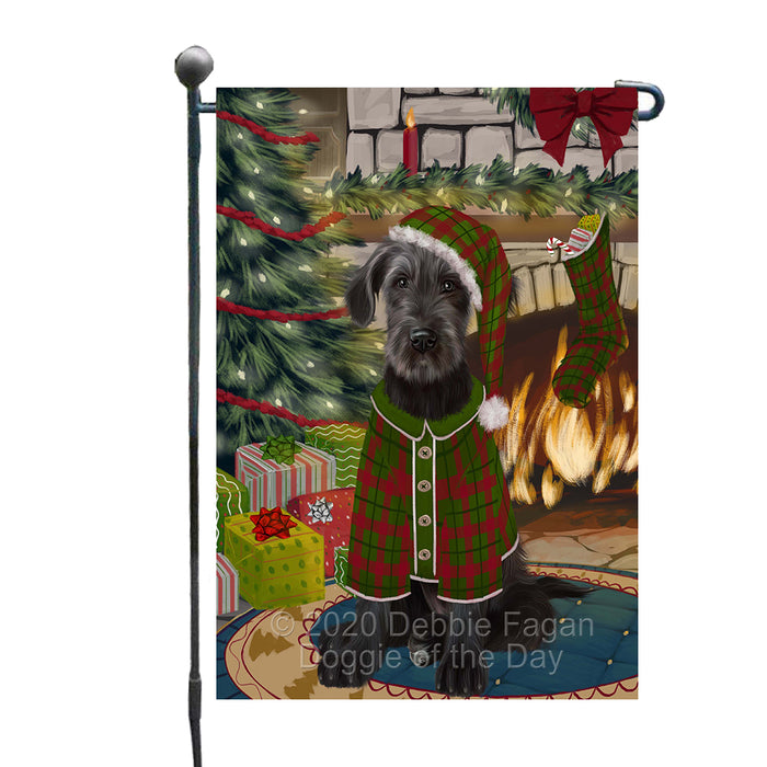 The Christmas Stocking was Hung Wolfhound Dog Garden Flags Outdoor Decor for Homes and Gardens Double Sided Garden Yard Spring Decorative Vertical Home Flags Garden Porch Lawn Flag for Decorations GFLG68466